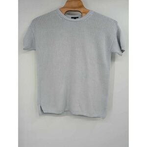 Eileen Fisher Women's Tunic Sweater‎ Size L Organic Cotton Short Sleeve